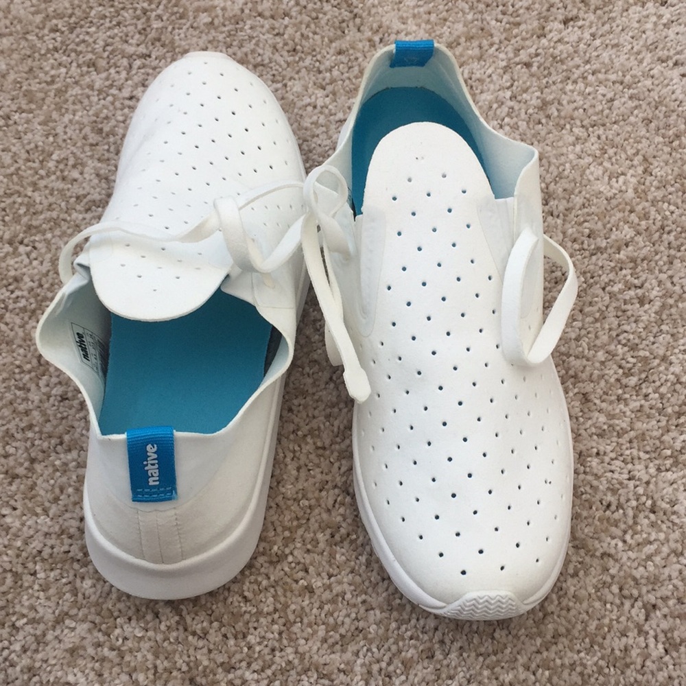 White Native Skins Tennis Shoe